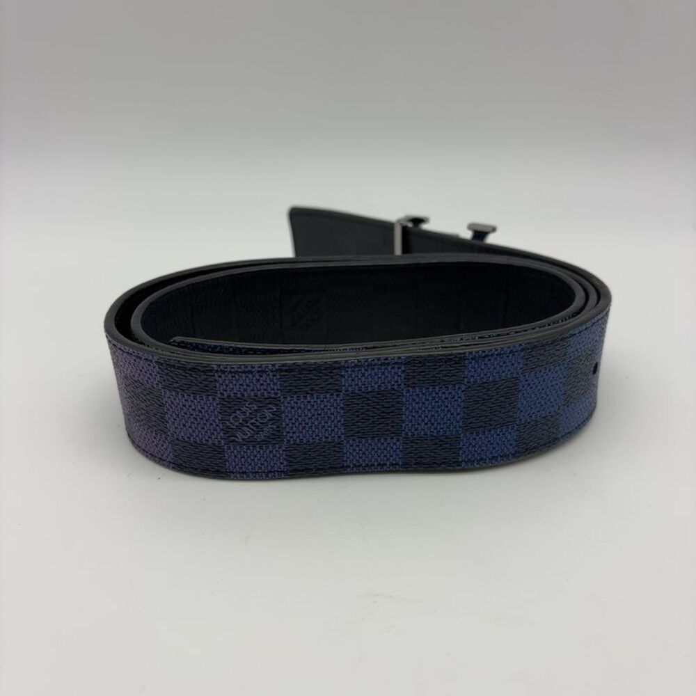 Louis Vuitton Rainbow Damier Belt with Silver BuckleReversible black - Picture 2 of 6